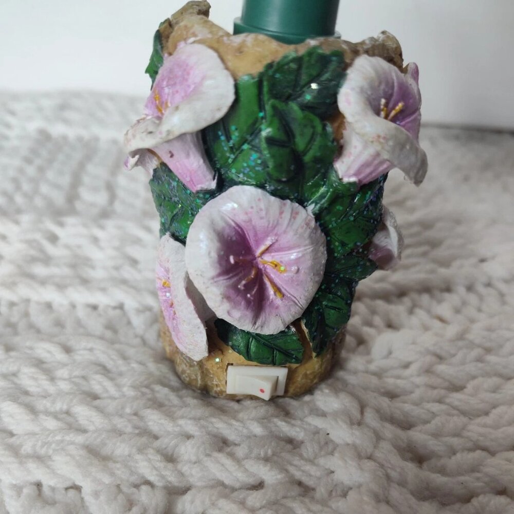 Fiber Optics Butterfly Floral Design Night Lights With Switch